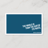 PHILOSOPHIE Carte de visite minimaliste MIDI (Dos)