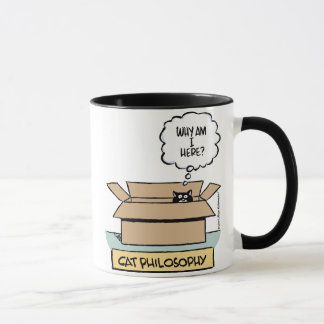 Philosophie de chat grande tasse de sonnerie