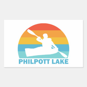 Philpott Lake Virginia Kajak Rechthoekige Sticker