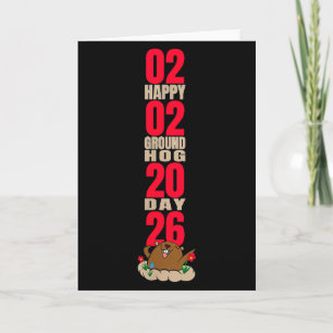 Phil's Schattige Groundhog Day Episch Jaar 0202202 Kaart