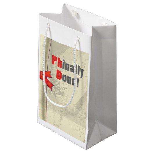 Phinaal Gedaan Klein Cadeauzakje (Voorkant Gekanteld)