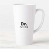 Phinaal-klaar - Funny PHD Afstuderen Quote Design Latte Mok (Rechts)