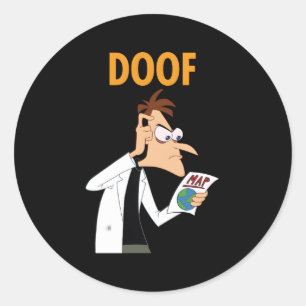 Phineas en Ferb Candace tegen de doof van het univ Ronde Sticker