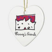 Phinney's Friends Kerstversiering Keramisch Ornament (Links)