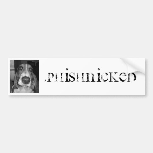 Phishnicked Dog Sticker (Voorkant)