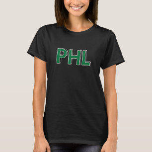 PHL Philadelphia Afkortingen in Groen T-shirt