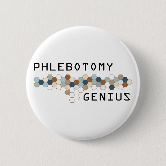 Phlebotomie Genius Ronde Button 5,7 Cm (Voorkant)