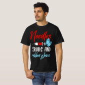 Phlebotomis Funny Needles Gloves Phlebotomy Gift  T-shirt (Voorkant volledig)