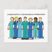 Phlebotomist Afstuderen gefeliciteerd Briefkaart (Voorkant)