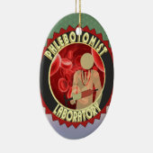 PHLEBOTOMIST BLOED LOGO KERAMISCH ORNAMENT (Rechts)