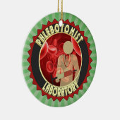 PHLEBOTOMIST BLOED LOGO KERAMISCH ORNAMENT (Rechts)