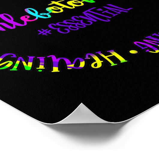 Phlebotomist Caring Sterk Essential Smart Royal Poster (Hoek)