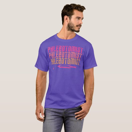 Phlebotomist Fulltime Life Phlebotometechnicus T-shirt (Voorkant volledig)