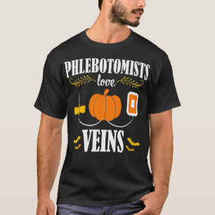 Phlebotomist Halloween Funny Veins Phlebotomie T-shirt
