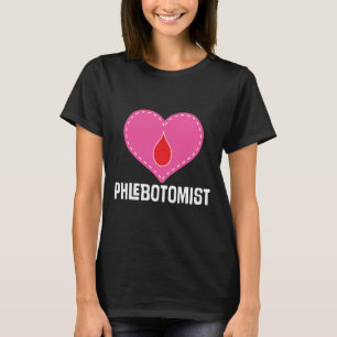 Phlebotomist Heart Gift Dames T-shirt