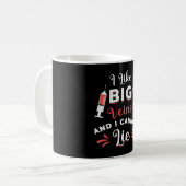 Phlebotomist Ik hou van Big Veins Nurse Phlebotomi Koffiemok (Voorkant links)