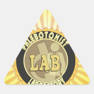 PHLEBOTOMIST LABORATORY BADGE LOGO DRIEHOEK STICKER