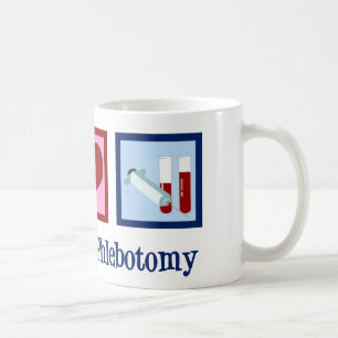 Phlebotomist Peace Love Phlebotomtomie Kantoor Koffiemok