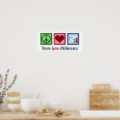 Phlebotomist Peace Love Phlebotomtomie Kantoor Poster (Keuken)