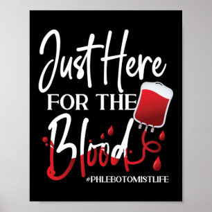 Phlebotomist Phlebotomie hier voor het bloed Poster