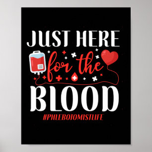 Phlebotomist Phlebotomie hier voor het bloed Poster
