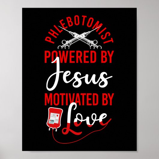 Phlebotomist Phlebotomie Phlebotomist aangedreven Poster (Voorkant)