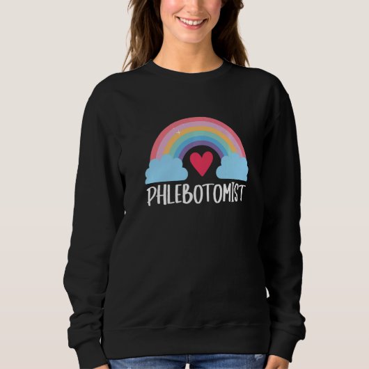 Phlebotomist Rainbow Heart Phlebotomy Gifts Access Trui (Voorkant)