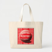 PHLEBOTOMIST SPHERE BLOEDDROP GROTE TOTE BAG (Voorkant)