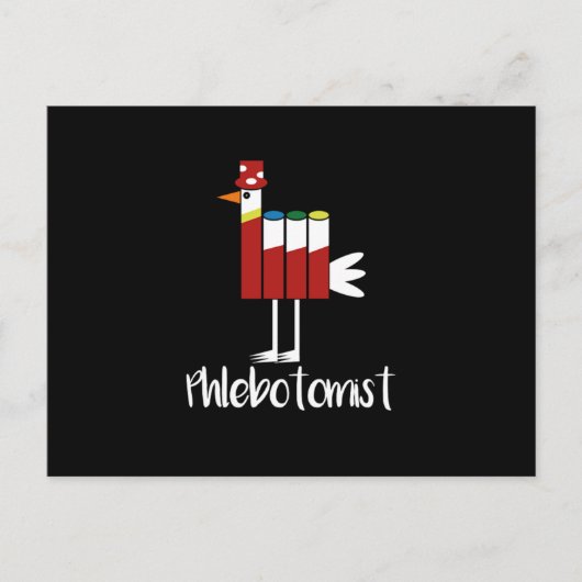 Phlebotomist Vacutainer Phlebotomy Blood Gift Briefkaart (Voorkant)