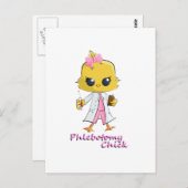 Phlebotomy Chick Briefkaart (Voorkant / Achterkant)