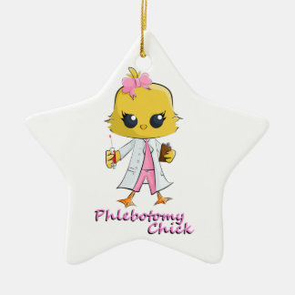 Phlebotomy Chick Keramisch Ornament