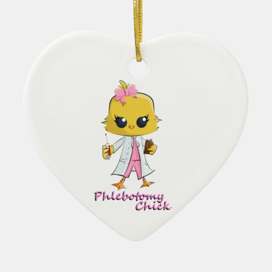 Phlebotomy Chick Keramisch Ornament (Voorkant)