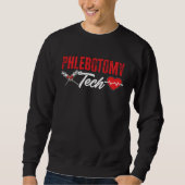 Phlebotomy Tech Phlebotomist Blood Technician Trui (Voorkant)