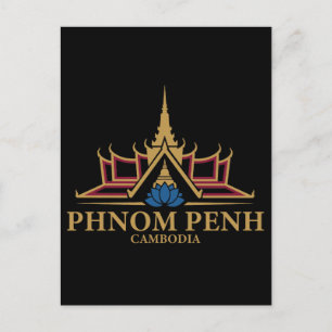 Phnom Penh Cambodja Zuidoost-Azië Briefkaart