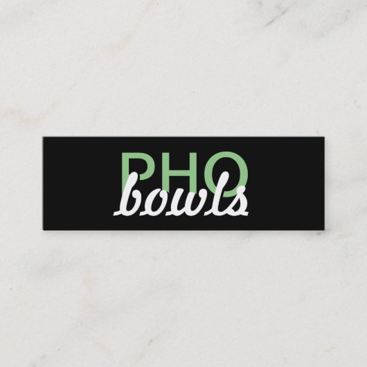 pho bowls punkkaart klantenkaartje (Voorkant)