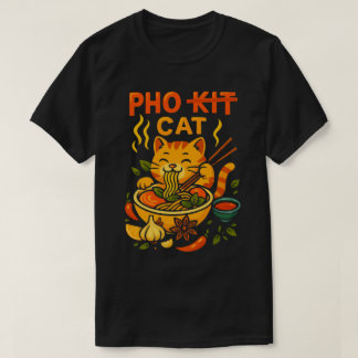 Pho Cat Noodle Burst T-shirt