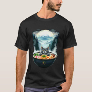 Pho Cat Noodle Kom Foodie Aziatische Keuken Kunst T-shirt