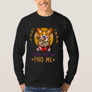 Pho Corgi Foodie Vietnamees noodle Soup Pun T-shirt