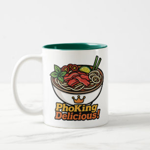 Pho king heerlijk! tweekleurige koffiemok