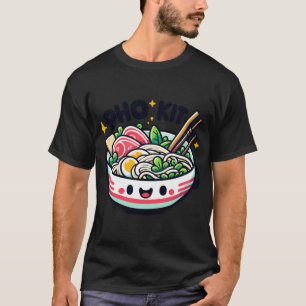 Pho Kit Cute Smiling Pho Bowl T-shirt