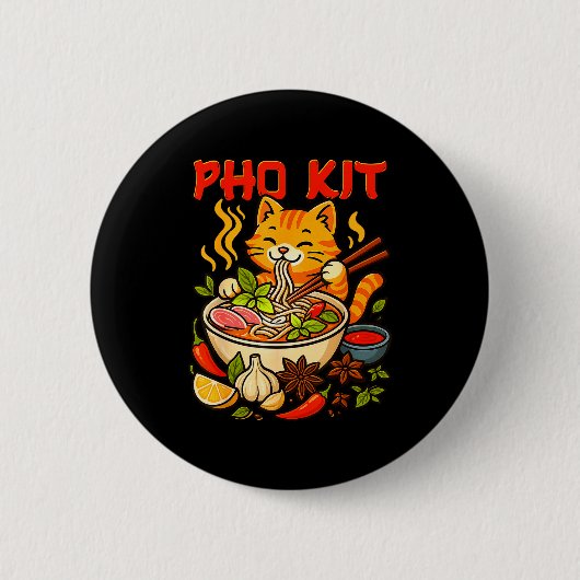 Pho Kit Mariners Kat Grappige Meme Ronde Button 5,7 Cm (Voorkant)