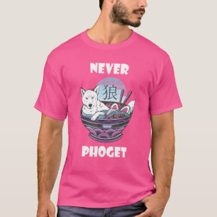Pho Never Inu Shiba Pho Kom Vietnamees Noedelgerec T-shirt