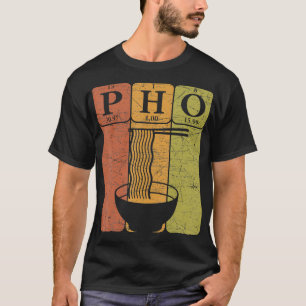 Pho Noodles Periodieke Tafelelementen Vietnamees N T-shirt