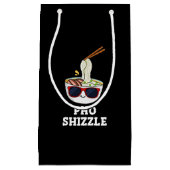 Pho Shizzle Funny Noodle Pun Dark BG Klein Cadeauzakje (Voorkant)