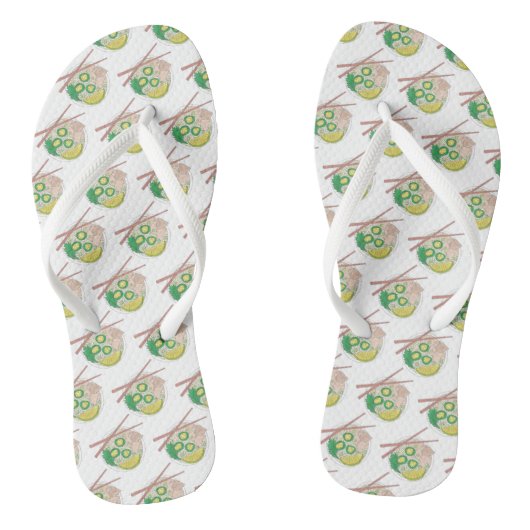 PHO Vietnamese Food Chicken Noodle Soup Chopsticks Teenslippers (Voetbed)