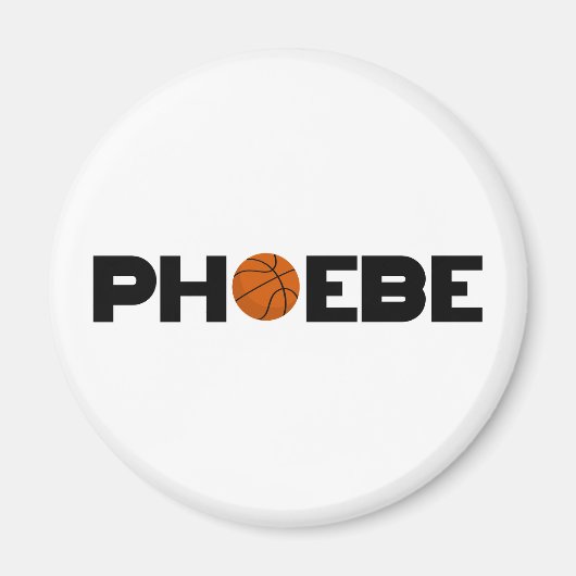 Phoebe Basketball Magneet (Voorkant)