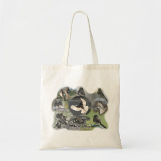 Phoebe Birds Foto Collage Tote Bag