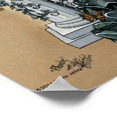 "Phoebe" Couture gothique Poster de la fée papillo (Coin)