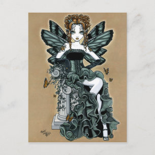 "Phoebe" Gothic Couture Butterfly Fairy Briefkaart