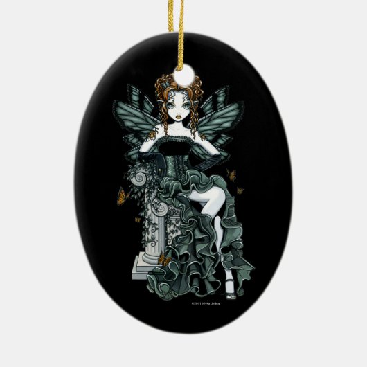 "Phoebe" Gothic Couture Butterfly Fairy Ornament (Achterkant)